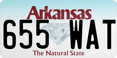 AR license plate 655WAT