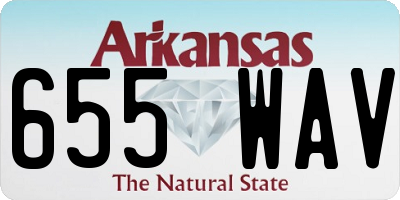 AR license plate 655WAV