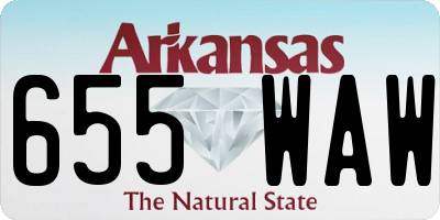 AR license plate 655WAW
