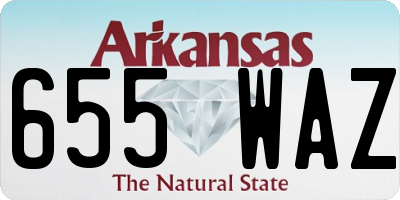 AR license plate 655WAZ