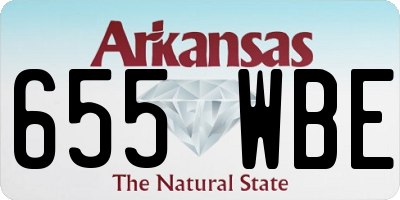 AR license plate 655WBE