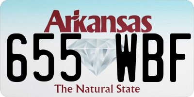 AR license plate 655WBF
