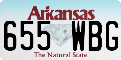 AR license plate 655WBG