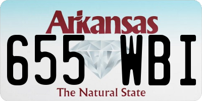 AR license plate 655WBI