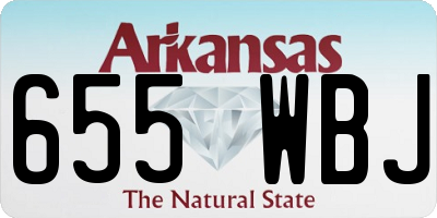 AR license plate 655WBJ