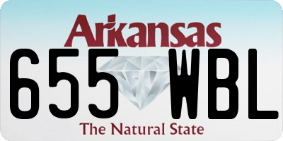 AR license plate 655WBL