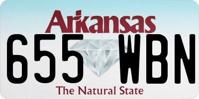 AR license plate 655WBN