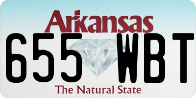 AR license plate 655WBT