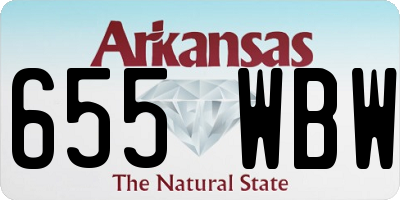 AR license plate 655WBW