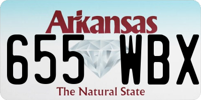 AR license plate 655WBX