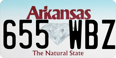 AR license plate 655WBZ