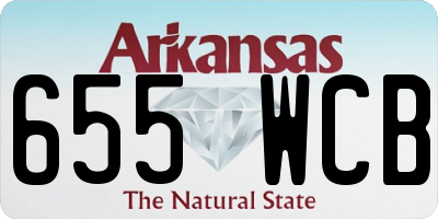 AR license plate 655WCB