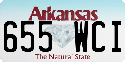 AR license plate 655WCI