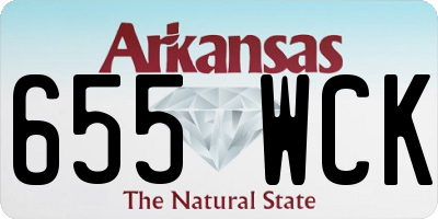 AR license plate 655WCK