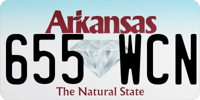 AR license plate 655WCN