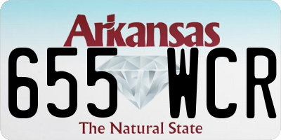 AR license plate 655WCR