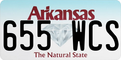 AR license plate 655WCS