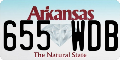 AR license plate 655WDB