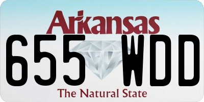 AR license plate 655WDD