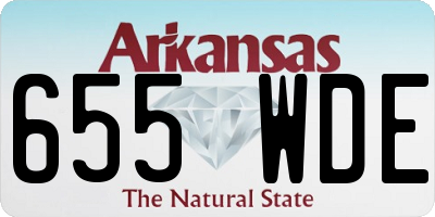 AR license plate 655WDE