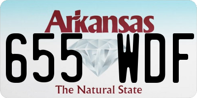 AR license plate 655WDF