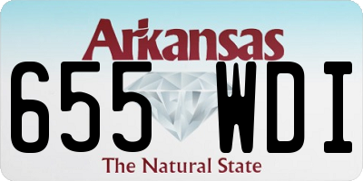 AR license plate 655WDI