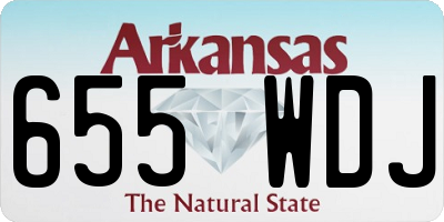 AR license plate 655WDJ