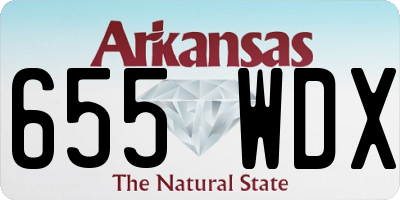 AR license plate 655WDX