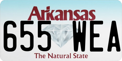 AR license plate 655WEA