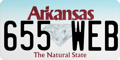 AR license plate 655WEB