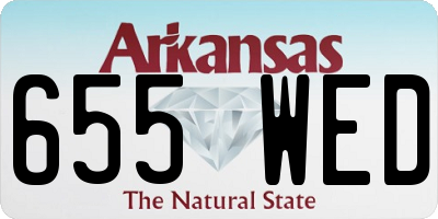 AR license plate 655WED