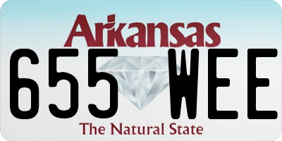 AR license plate 655WEE