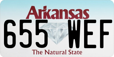 AR license plate 655WEF
