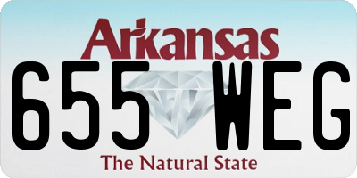 AR license plate 655WEG