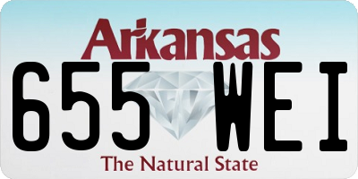 AR license plate 655WEI
