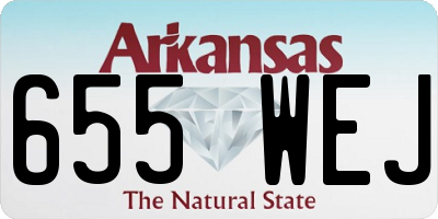 AR license plate 655WEJ