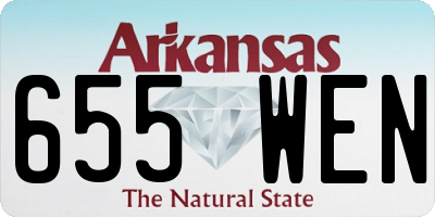 AR license plate 655WEN