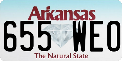 AR license plate 655WEO