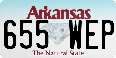 AR license plate 655WEP