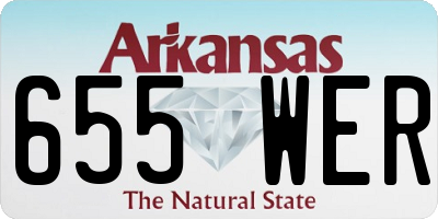 AR license plate 655WER