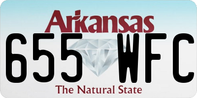 AR license plate 655WFC