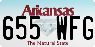 AR license plate 655WFG