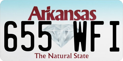 AR license plate 655WFI