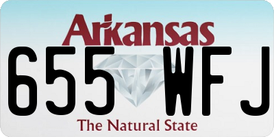 AR license plate 655WFJ