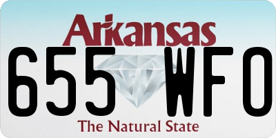 AR license plate 655WFO
