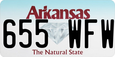 AR license plate 655WFW
