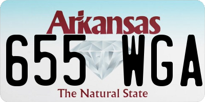AR license plate 655WGA
