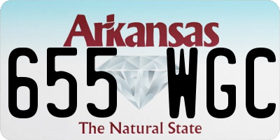 AR license plate 655WGC