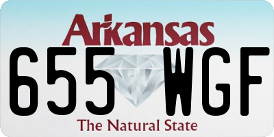 AR license plate 655WGF