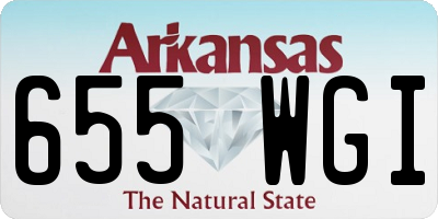 AR license plate 655WGI